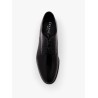Lace-up patent leather shoe