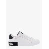 Leather sneakers with contrasting stitching