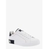 Leather sneakers with contrasting stitching