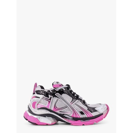 Mesh and nylon low-top sneakers