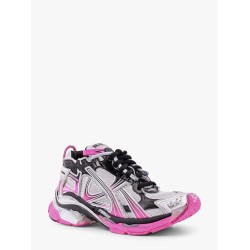 Mesh and nylon low-top sneakers