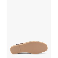 Denim espadrillas with lateral stitching