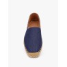 Denim espadrillas with lateral stitching