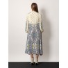 Viscose dress with multicolor print