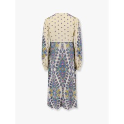 Viscose dress with multicolor print