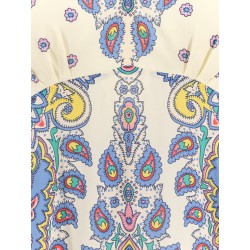 Viscose dress with multicolor print