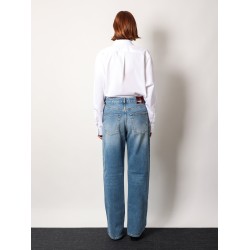 Boyfriend jeans with gucci rosso ancora tag