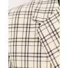 Virgin wool blazer with madras motif