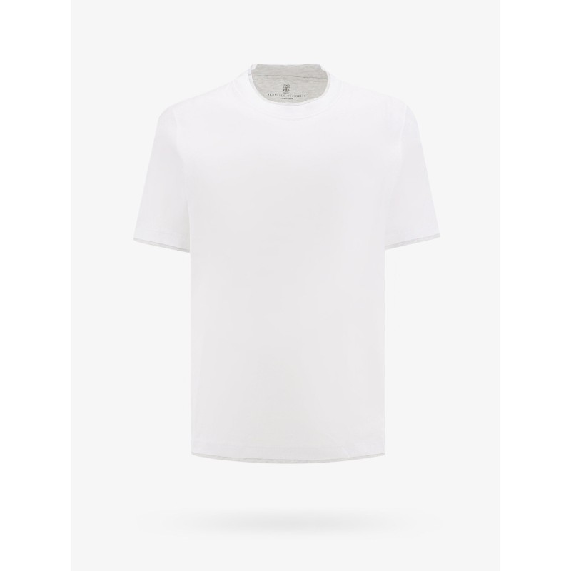 Cotton t-shirt with contrasting profiles
