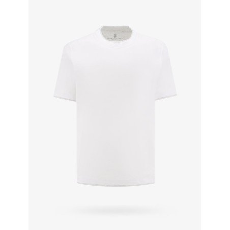 Cotton t-shirt with contrasting profiles