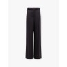 Tuxedo trouser with belt and enamelled detail