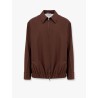 Wool jacket with pointed collar
