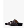 Leather sandals with all-over stud detail