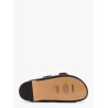 Leather sandals with all-over stud detail