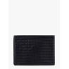 Woven leather pochette