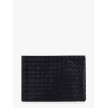Woven leather pochette