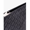 Woven leather pochette