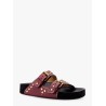 Leather sandals with all-over stud detail