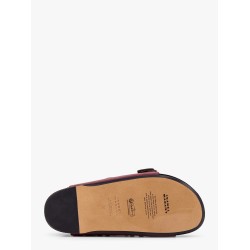 Leather sandals with all-over stud detail