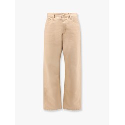 Organic cotton trouser with back logo patch