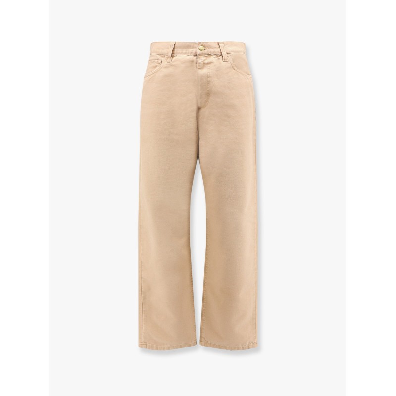 Organic cotton trouser with back logo patch
