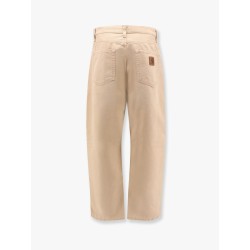 Organic cotton trouser with back logo patch