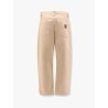 Organic cotton trouser with back logo patch