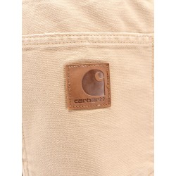 Organic cotton trouser with back logo patch