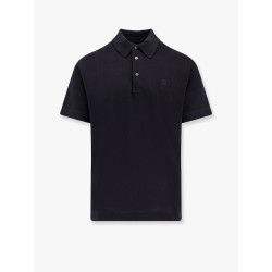 Piqué cotton polo shirt with 4g embroidery