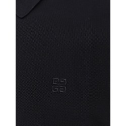Piqué cotton polo shirt with 4g embroidery
