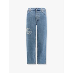 Jeans with lasered double g