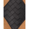 Cashmere cardigan with intrecciato iconic motif leather  details