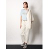 Crop jersey t-shirt