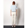 Crop jersey t-shirt