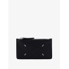 Textured leather card holder