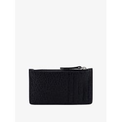 Textured leather card holder