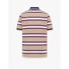 Striped cotton polo shirt