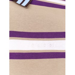 Striped cotton polo shirt