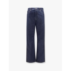 Cotton jeans with back floral print