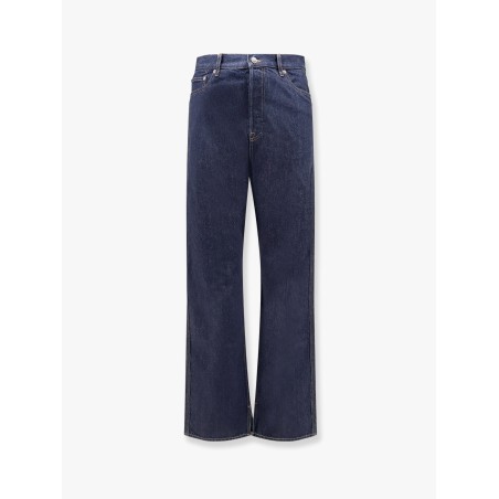 Cotton jeans with back floral print
