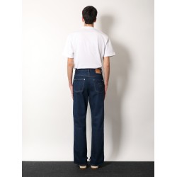 Cotton jeans with back floral print