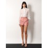 Silk shirt with rouches detail