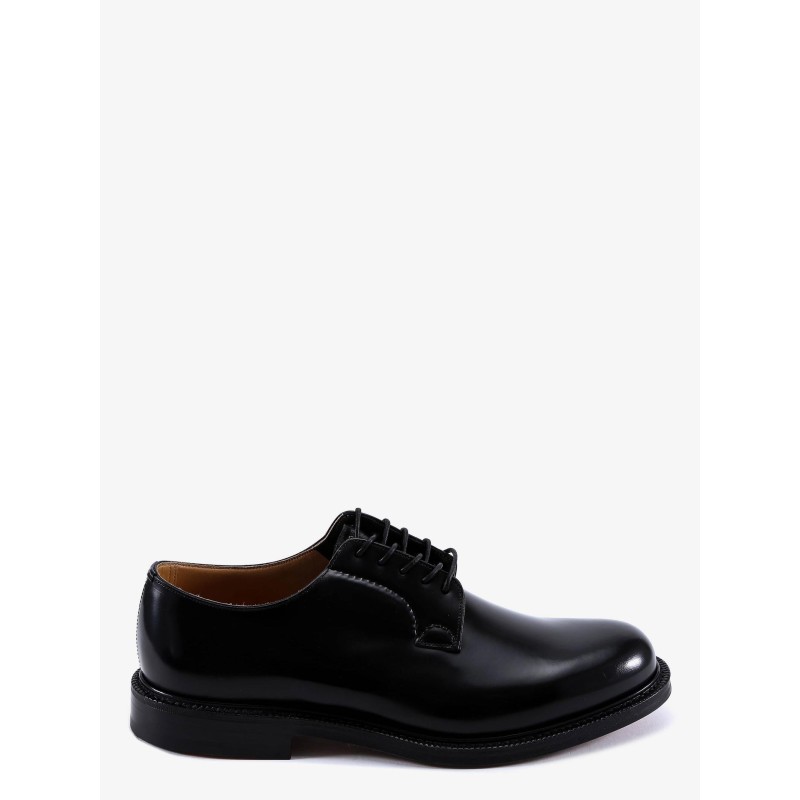 Leather lace-up shoe