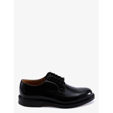 Leather lace-up shoe