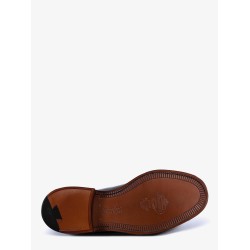 Leather lace-up shoe
