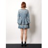 Denim jacket with volant