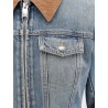 Denim jacket with volant