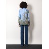 Viscose and silk shirt with iconic motif