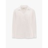 Cotton shirt with asymmetric closure