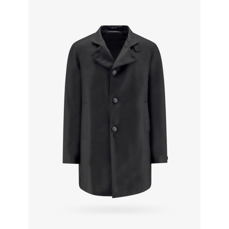 Water repellent virgin wool coat